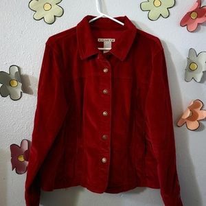 Red Corduroy Jacket